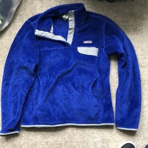 Royal blue Patagonia fuzzy fleece